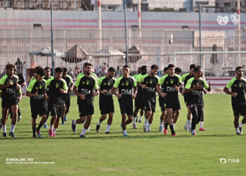 فقرة فنية خاصة للاعبي الزمالك على هامش مران اليوم