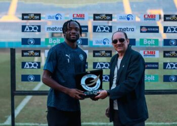 بعد ثلاثة أيام من نهاية المباراة.. ماييلي يتسلم جائزة رجل مباراة بيراميدز أمام المقاولون العرب