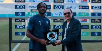 بعد ثلاثة أيام من نهاية المباراة.. ماييلي يتسلم جائزة رجل مباراة بيراميدز أمام المقاولون العرب