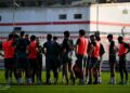 تدريبات تأهيلية للاعبي الزمالك على هامش مران اليوم